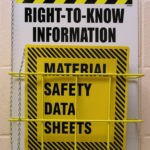 MSDS Yellow black Bright Sign 