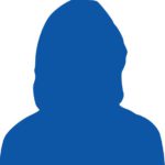 A blue silhouette of a woman's head and shoulders, used as a professional placeholder for team members at Omaha Pest Control in Nebraska.