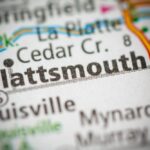 Map showing the pest control service areas in Plattsmouth, Springfield, and La Platte, Nebraska.